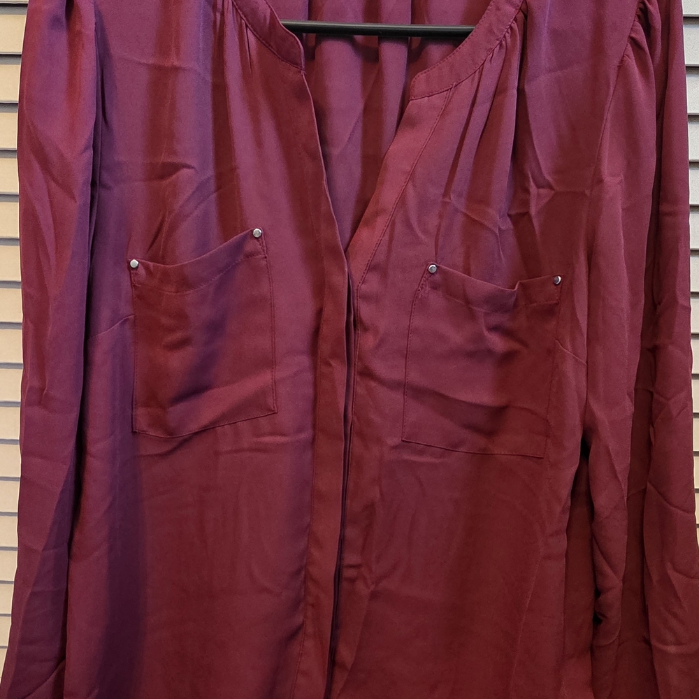Apt. 9 Rich Maroon Blouse